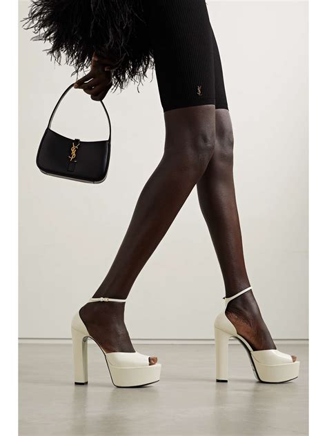 SAINT LAURENT Jodie leather platform sandals 